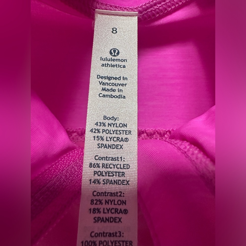 Lululemon Women's Fuchsia Pink Athletic Jacket Size 8 - Picture 3 of 13